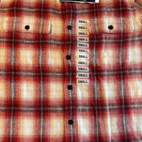 Lucky Brand Men's Button-Down Humboldt Woven Long Sleeve Flannel Shirt S - Picture 6 of 7
